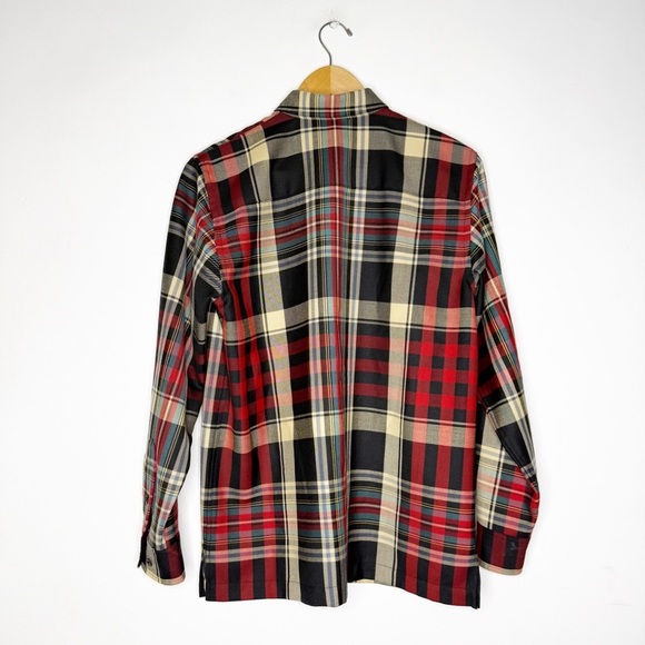 Ralph Lauren LRL Women’s Wool Shirt Plaid Long Sleeve Button Front Size Small - Picture 2 of 7